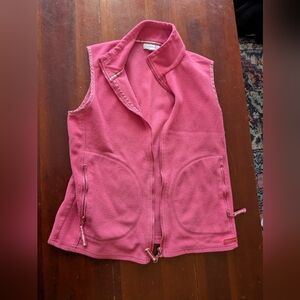 Charter Club Raspberry Fleece Vest